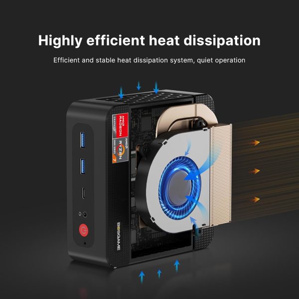P4 Plus Mini PC Desktop Computers, AMD Ryzen 7 5825U - Image 2