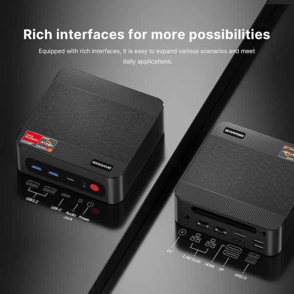 P4 Plus Mini PC Desktop Computers, AMD Ryzen 7 5825U - Image 3