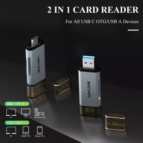 Wavlink USB-C/ USB 3.0 Card Reader - Image 4