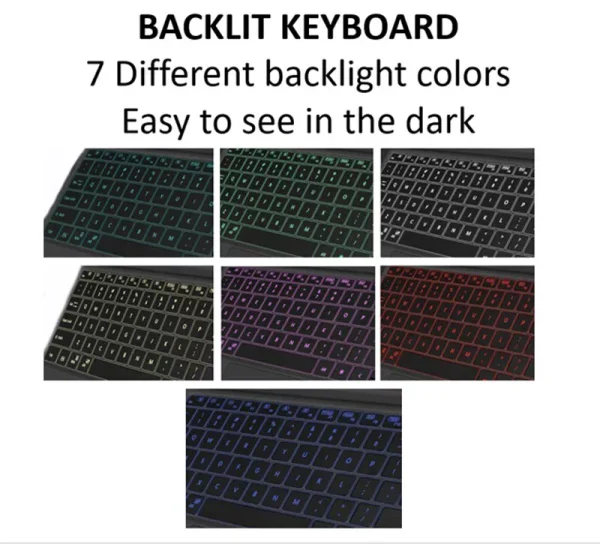 Wireless Keyboard Backlit Type Cover Trackpad for Microsoft Surface Pro 7/6/5/4 - Image 4