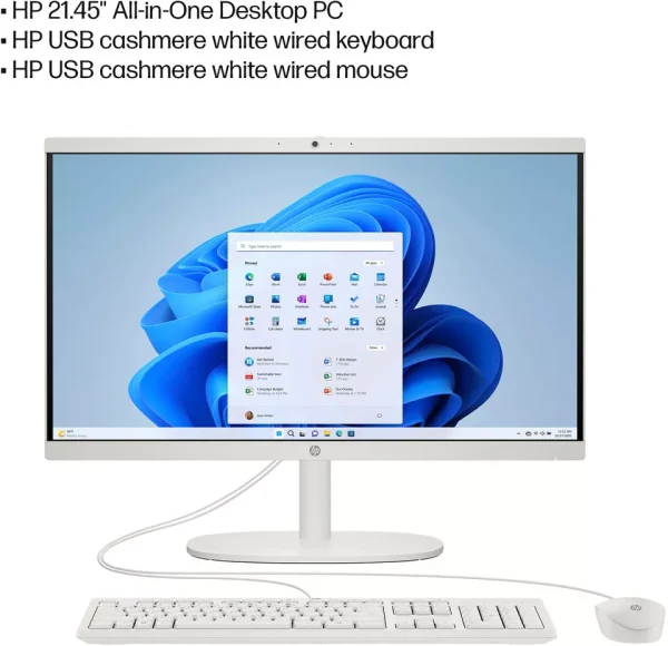 HP - 21.5" Full HD All-in-One - Intel Celeron - 4GB Memory - 128GB SSD - Image 5