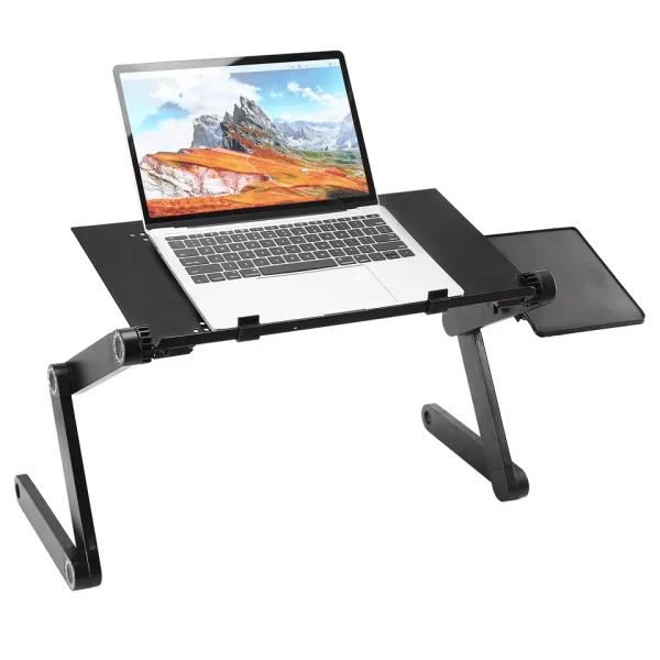 360° Adjustable Laptop Table Stand Lap Sofa Bed Tray Foldable PC Notebook Desk - Image 8